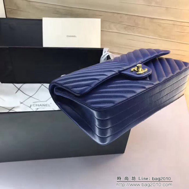 香奈兒CHANEL 升級版V線1112進口小羊皮全新經典單肩斜挎鏈條包 DSC1530